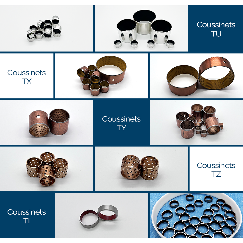 Famille de coussinets chromex Famille de coussinets chromex