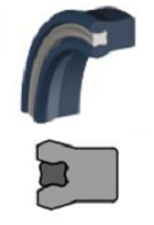 B - Joint utilisable comme joint de tige et piston B - Joint utilisable comme joint de tige et piston